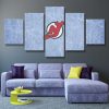 NHL New Jersey Devils Ice Blue 5 Panel Canvas