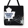 NHL Toronto Maple Leafs Black Merry Christmas Tote Bag