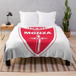 AC Monza White Fleece Blanket