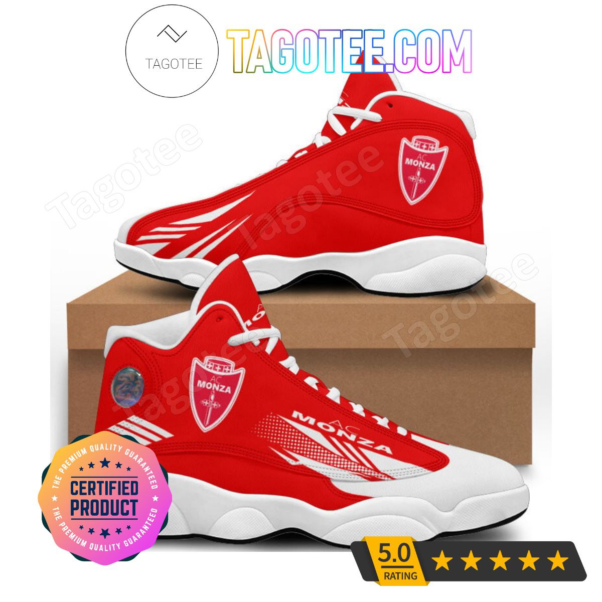 AC Monza Red Air Jordan 13 Shoes