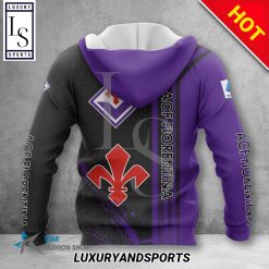 Alternative view of ACF Fiorentina Purple Black Zip Up Hoodie