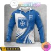 AJ Auxerre Blue White Pullover Hoodie V2
