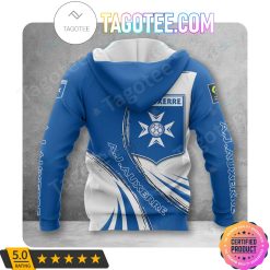 Alternative view of AJ Auxerre Blue White Pullover Hoodie V2