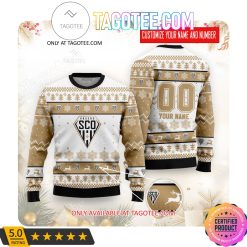 Angers SCO Custom Name Number Ugly Christmas Sweater