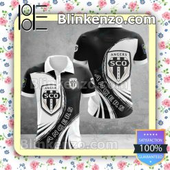 Angers SCO White Black Polo Shirt