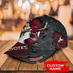 Alternative view of NHL Arizona Coyotes Custom Name Classic Cap