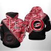 NHL Carolina Hurricanes Black Red Camo Pullover Hoodie