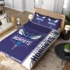 NBA Charlotte Hornets Dark Purple White Bedding Set
