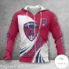 Clermont Foot 63 Red White Zip Up Hoodie
