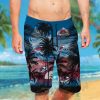 NHL Colorado Avalanche Coconut Tree Men Beach Shorts