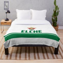 Elche CF White Green Fleece Blanket