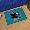 NHL San Jose Sharks Cyan Rubber Doormat