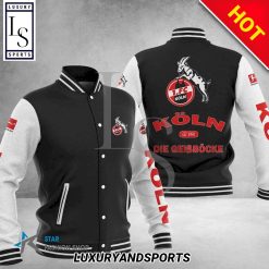 1. FC Köln Black White Baseball Jacket