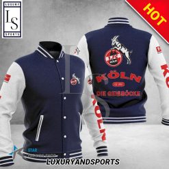 1. FC Köln Dark Blue White Baseball Jacket