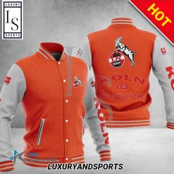 1. FC Köln Orange White Baseball Jacket