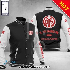 1. FSV Mainz 05 Black White Baseball Jacket