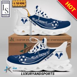 Alternative view of Hellas Verona FC Custom Name Blue White Max Soul Shoes