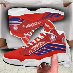 Alternative view of LOSC Lille Red Air Jordan 13 Shoes