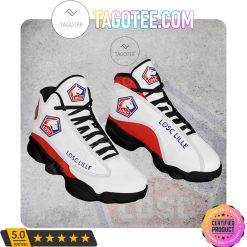 Alternative view of LOSC Lille White Air Jordan 13 Shoes