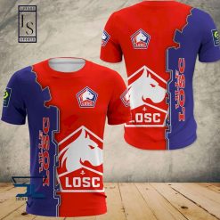 LOSC Lille Blue Red T-Shirt V2
