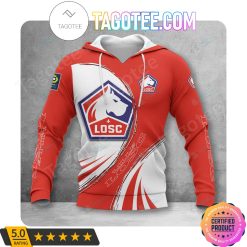 LOSC Lille White Red Pullover Hoodie