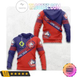 LOSC Lille Blue Red Pullover Hoodie