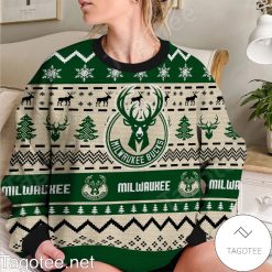 Alternative view of NCAA Virginia Cavaliers Cream Green Ugly Christmas Sweater