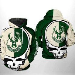 NCAA Virginia Cavaliers Cream Green Half Skull Pullover Hoodie V7
