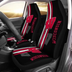 NCAA Wisconsin Badgers Car Seat Covers V2
