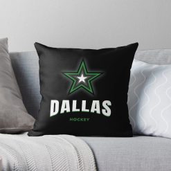 NHL Dallas Stars Black Square Pillow Case