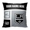 NHL Los Angeles Kings Colorblack Custom Name Square Pillow Case