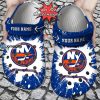 NHL New York Islanders Blue White Custom Name Crocs