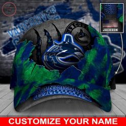NHL Vancouver Canucks Custom Name Classic Cap