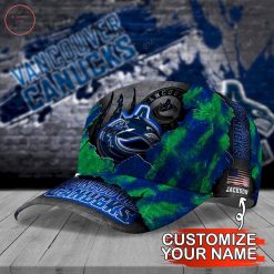 Alternative view of NHL Vancouver Canucks Custom Name Classic Cap