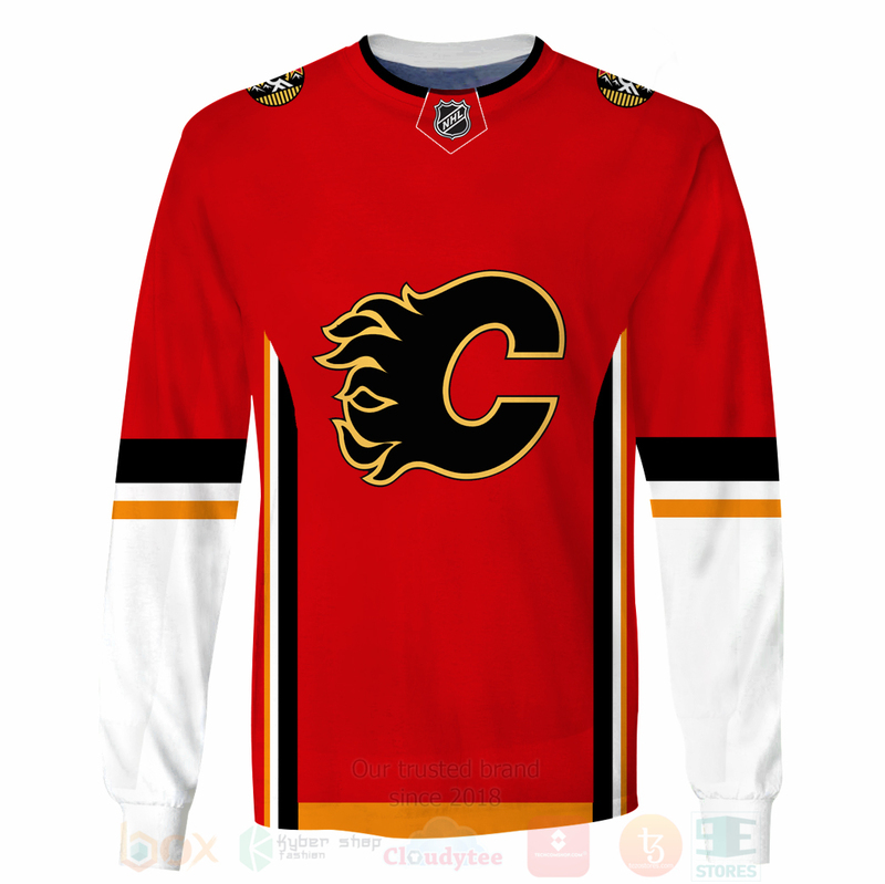NHL Calgary Flames Red Jersey Sweatshirt