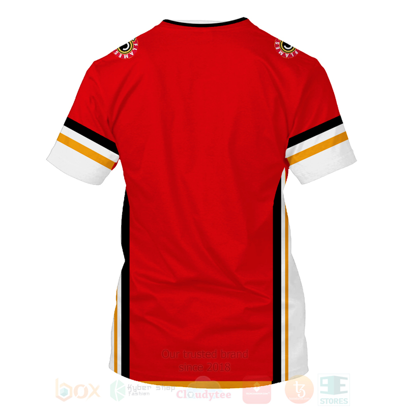 NHL Calgary Flames Red Jersey T-Shirt NHL Calgary Flames Red Jersey T-Shirt
