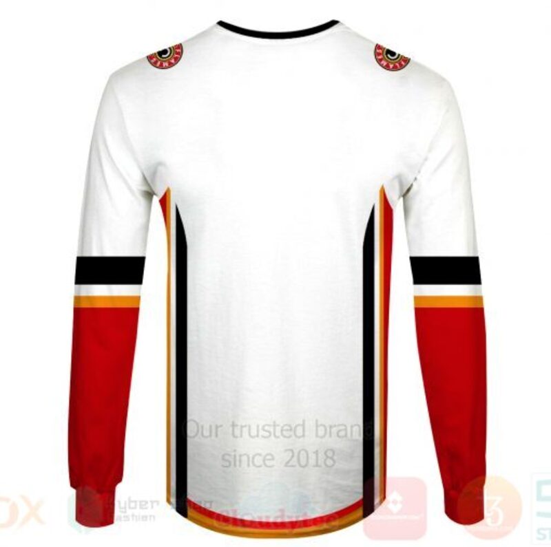 NHL Calgary Flames White Jersey Sweatshirt NHL Calgary Flames White Jersey Sweatshirt