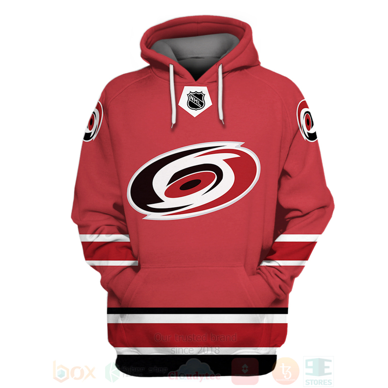 NHL Carolina Hurricanes Custom Name Number Vintage Home Jersey Pullover Hoodie