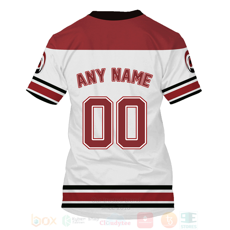 NHL Carolina Hurricanes Custom Name Retro Away Jersey T-Shirt
