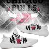 NBA Chicago Bulls White Scratch Yeezy Boost Sneakers