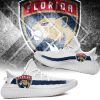 NHL Florida Panthers White Blue Yeezy Boost Sneakers