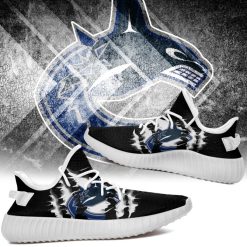 NHL Vancouver Canucks Black Scratch Yeezy Boost Sneakers