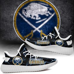 NHL Buffalo Sabres Blue Lightning Yeezy Boost Sneakers