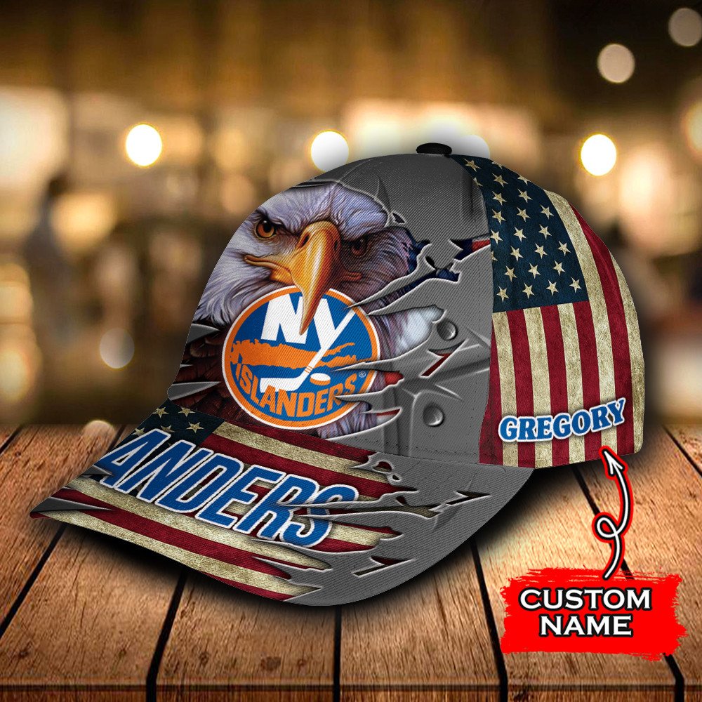 NHL New York Islanders Eagle Custom Name Classic Cap NHL New York Islanders Eagle Custom Name Classic Cap