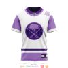 NHL Buffalo Sabres Custom Name Number Hockey Fight Cancer Jersey T-Shirt