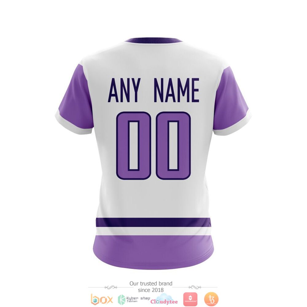 NHL Buffalo Sabres Custom Name Number Hockey Fight Cancer Jersey T-Shirt