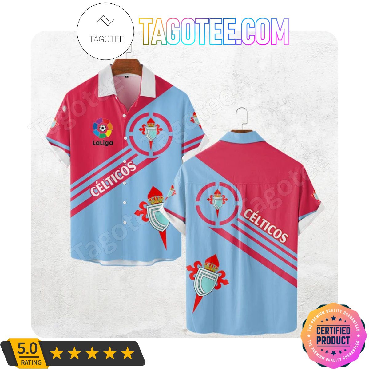 RC Celta de Vigo La Liga Hawaiian Shirt
