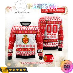 RCD Mallorca Custom Name Number Ugly Christmas Sweater