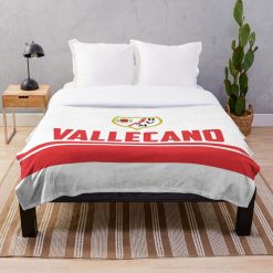 Rayo Vallecano White Fleece Blanket V1