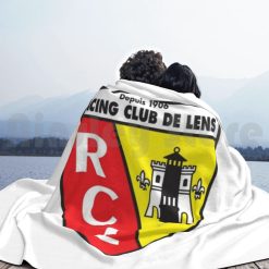 Alternative view of RC Lens White Fleece Blanket